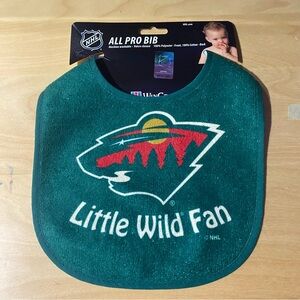 NHL MINNESOTA WILD HOCKEY BABY BIB- BRAND NEW
